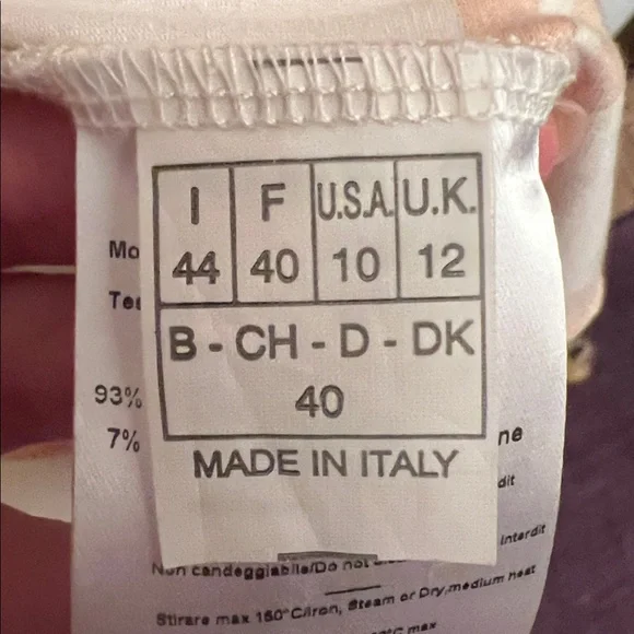 Emilio Pucci Orange and Cream Geometric Tank Top - Picture 5 of 6